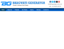 Tablet Screenshot of bhagwatigenerator.com